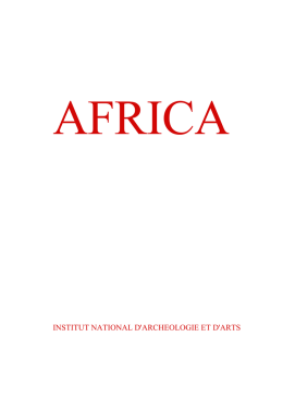 institut national d`archeologie et d`arts