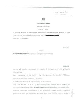 La sentenza n. 2104/2014