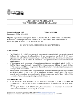area servizi al cittadino uo politiche attive del lavoro