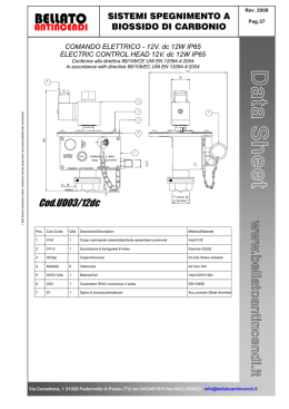 Data Sheet www .bellatoantincendi.it