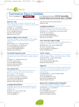 Gli espositori della sezione Agisco