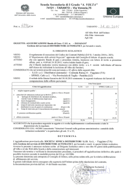 Scuola Secondaria di I Grado &ldquo;A. VOL TA&rdquo; 74121 &mdash; TARANTO