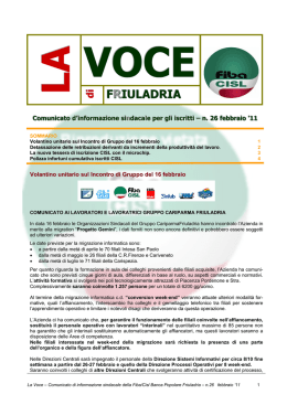 n. 26 Detassazione produttivit&agrave; e varie