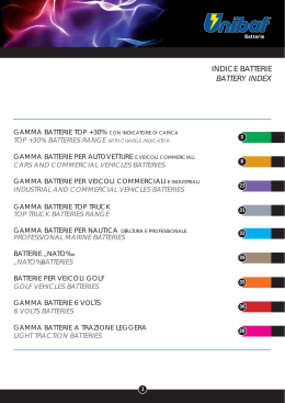 gamma batterie per autovetture e veicoli