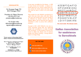 Via Giuseppe Ruggi, 7/D 40137 Bologna ITALY President: dr Filippo