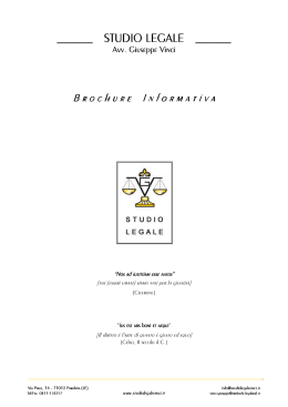 Brochure - Studio Legale