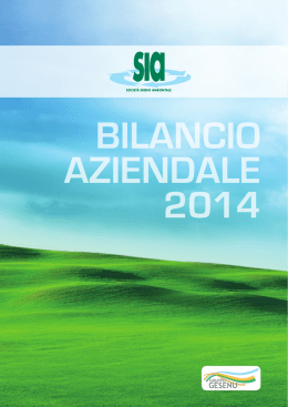 SIA_Bilancio_Aziendale_2014 - SIA Servizi Igiene Ambientale