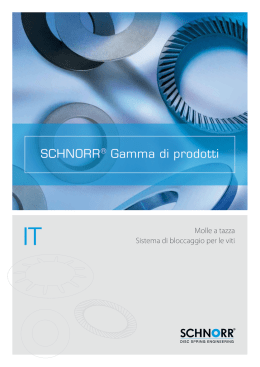 SCHNORR&reg; Gamma di prodotti