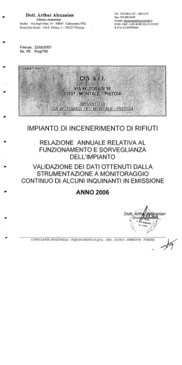 Domicilio ﬁscale : Via S. Pellico, 1