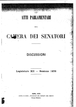Page 1 Page 2 9116 Atti Parlamentari Senato del Regno INDICE