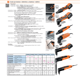 Scheda tecnica - pagina del catalogo