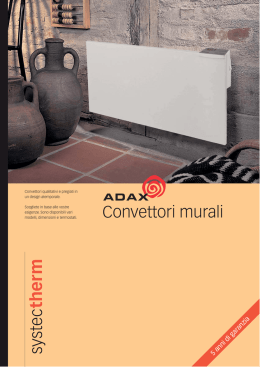 Convettori a parete Adax VP/VL