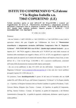ISTITUTO COMPRENSIVO &ldquo;G.Falcone &ldquo; Via Regina Isabella s.n.