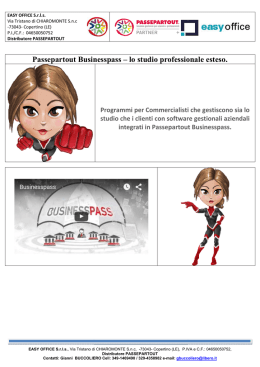 SCARICA LA BROCHURE in  - IT SYSTEMI XP CONSULTING