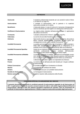 Testo di Polizza AIC 2015-2016 - Private Broking Insurance Broker