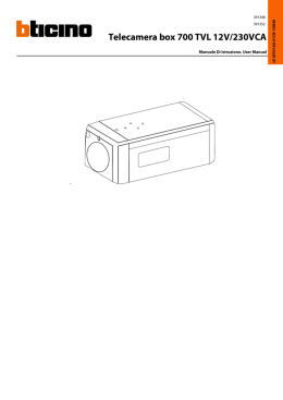 Telecamera box 700 TVL 12V/230VCA