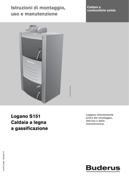 Istruzioni di montaggio, uso e manutenzione Logano S151 Caldaia