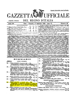 Regio Decreto - 29 dicembre 1927 - n. 2806 - GU 40-1928