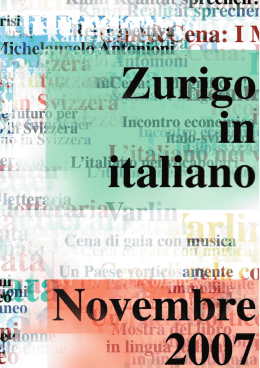 Zurigo in italiano 2007