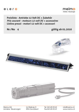 Antriebe 12 Volt DC + Zubeh&ouml;r Prix courant - moteurs