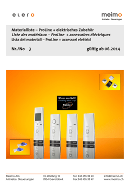 03 Materialliste ProLine