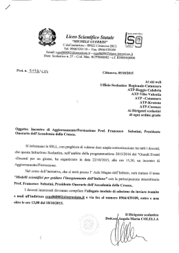 Modulo adesione Incontro col prof Sabatini e