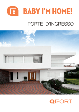 il catalogo porte d`ingresso QFORT BABY I`M HOME!