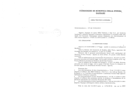 AREA TECNICO AGRARIA - Consorzio di Bonifica della Nurra