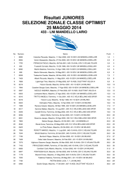 classifica ufficiale - Lega navale italiana