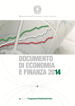DEF 2014, Sezione I - Ministero dell`Economia e delle Finanze