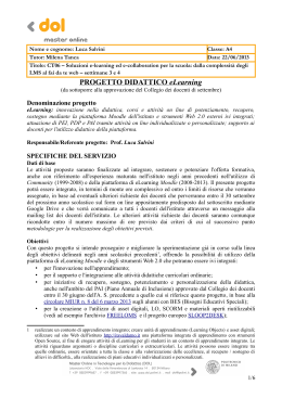 Progetto didattico eLearning 2013/2014