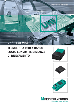 UHF - 868 MHZ tecnologia RFID a basso costo con
