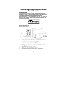 STAZIONE IGRO TERMICO WIRELESS 868 MHz