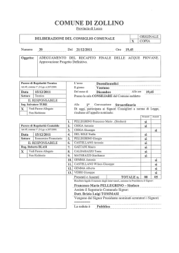 Numero 20 Del 21/12/201 1 Ore 19,45