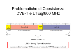 Problematiche di Coesistenza DVB-T e LTE@800 MHz