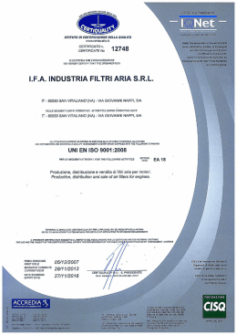 ISTITUTO DI CERTIFICAZIONE DELLA QUALIT&Agrave;