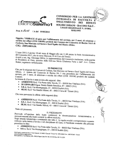 Verbale di aggiudica