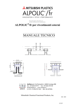 Manuale_tecnico Alpolic &reg; /fr