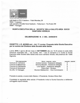 Proposta - Societ&agrave; della Salute