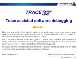 trace assisted software debugging
