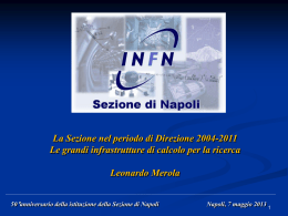 Prof. L. Merola - INFN Sezione di Napoli