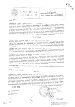 i) lf SA LENTO Viale Gallipoli, 49 - 73100 LECCE