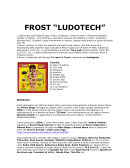 FROST “LUDOTECH” - To Lose La Track