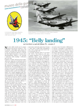 Belly landing - Museo della Seconda Guerra Mondiale del fiume Po