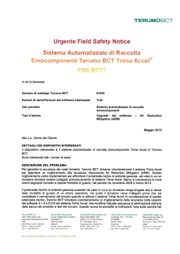 Urgente Field Safety Notice