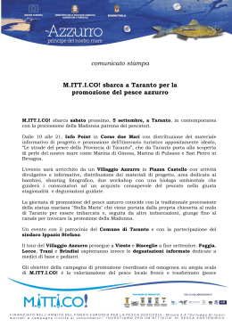 Comunicato stampa - Comune di Taranto