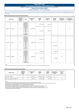 Thermal Year 2013/2014 SNAM RETE GAS Transportation