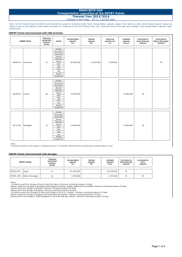 Thermal Year 2013/2014 SNAM RETE GAS Transportation