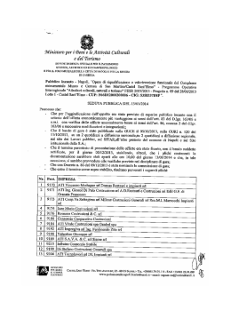 Verbale di gara lotto 1 Caste Sant`Elmo 13-01-14