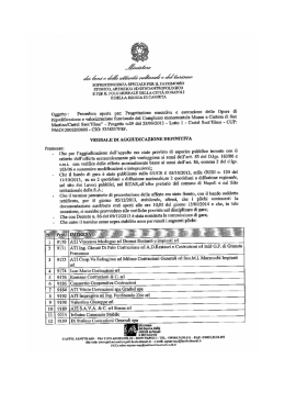 Verbale di gara lotto 1 Caste Sant`Elmo aggiudicazione definitiva